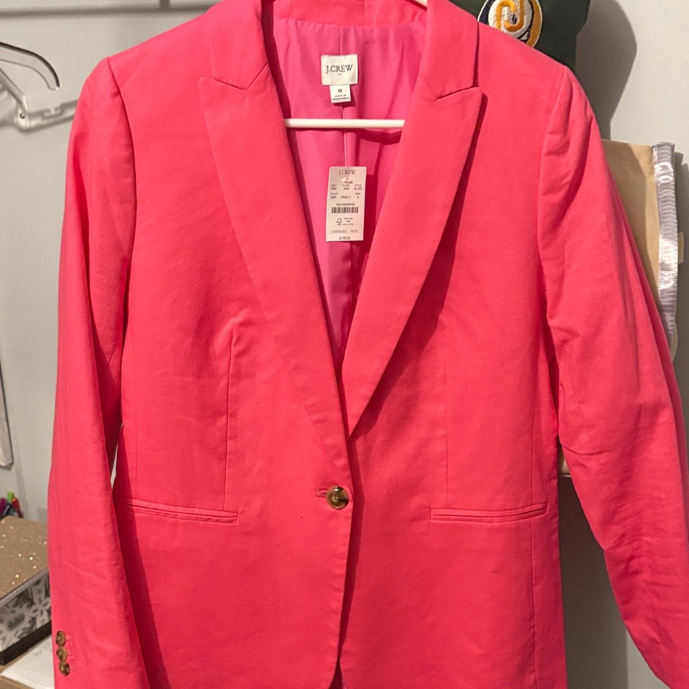J. Crew Vibrant Pink Women's Blazer